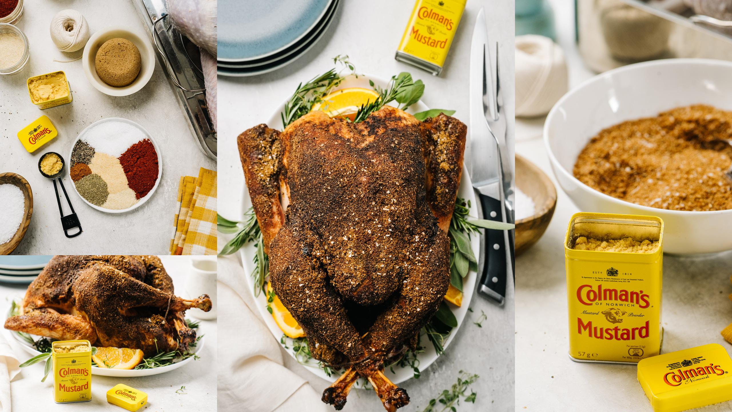 Oven Roasted Turkey with Spicy Rub Colman's Mustard