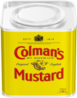 2kg Colman's mustard tin