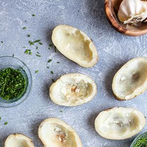 Creamy Mustard Twice Baked Potatoes