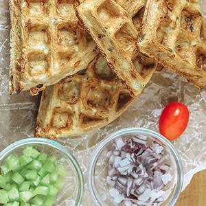 Savory Waffle & Egg Salad Sandwich