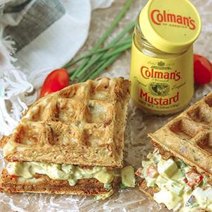 Savory Waffle & Egg Salad Sandwich