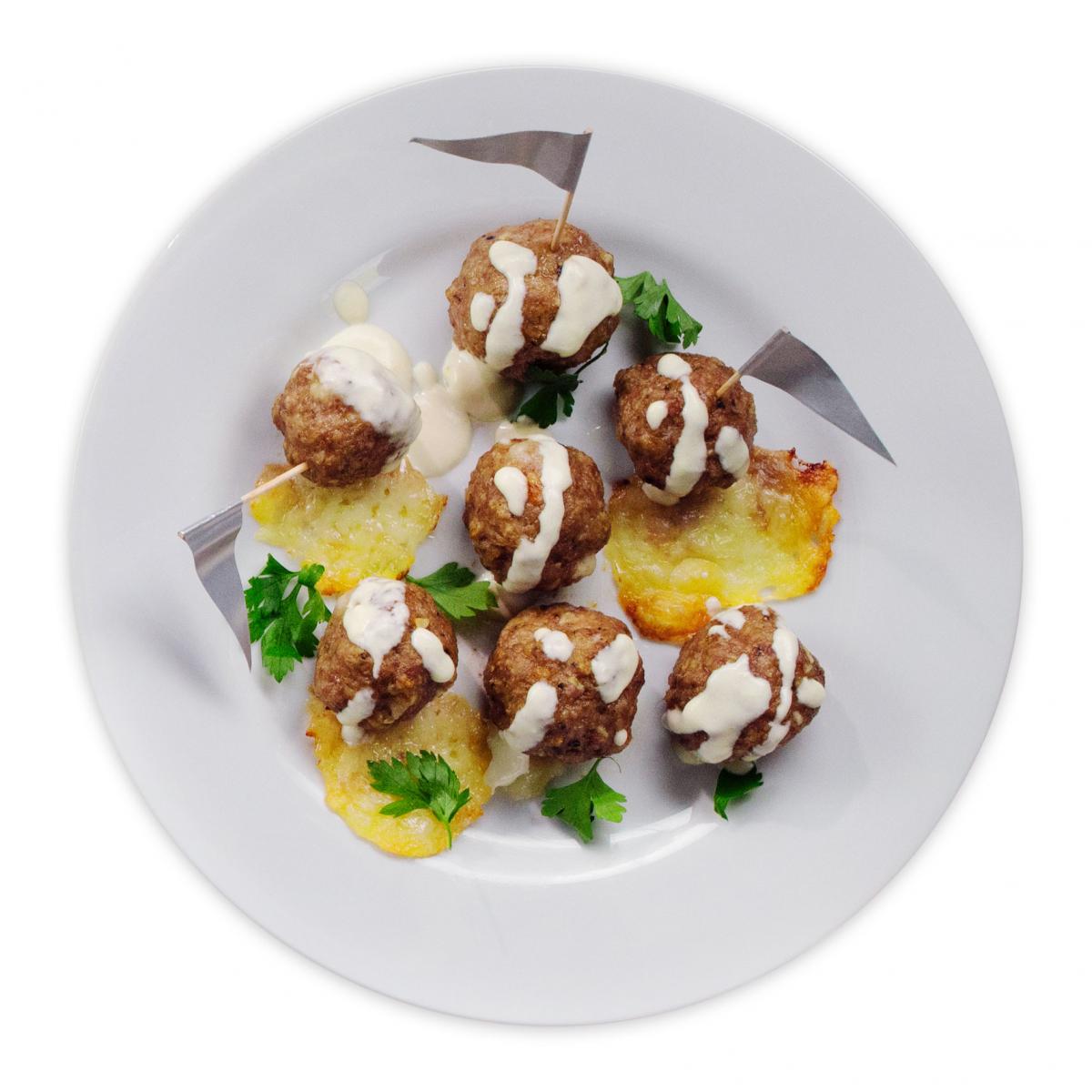Cubano Meatballs Plate