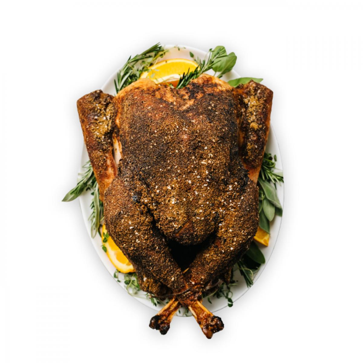 Oven Roasted Turkey with Spicy Rub plate detail